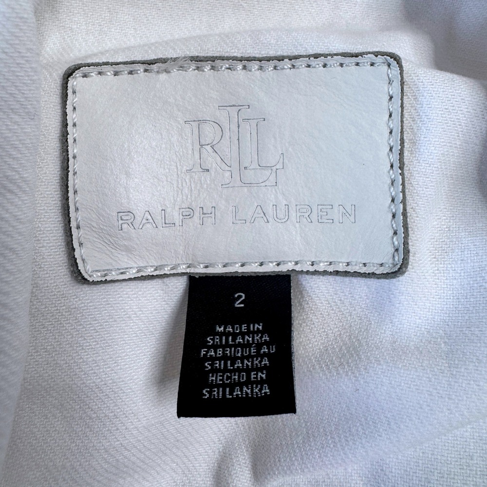 LAUREN RALPH LAUREN Denim Jean Dress 2 Sleeveless Pocket Preppy Nautical Coastal - Picture 3 of 12